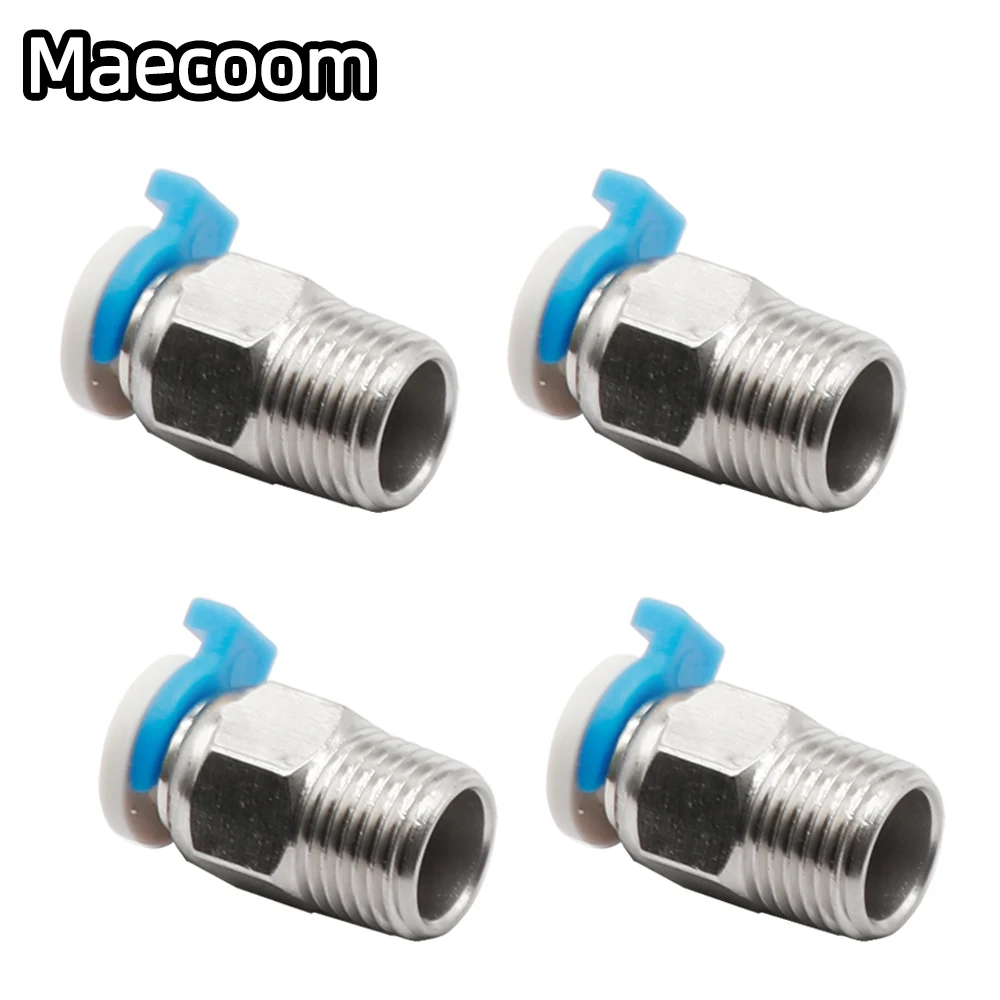 

10pcs 3D Printer Parts V6 Pneumatic Quick Connector Fitting PC4 01 M10 For 1.75mm PTFE Tube Bowden Extruder RepRap Hotend J-head