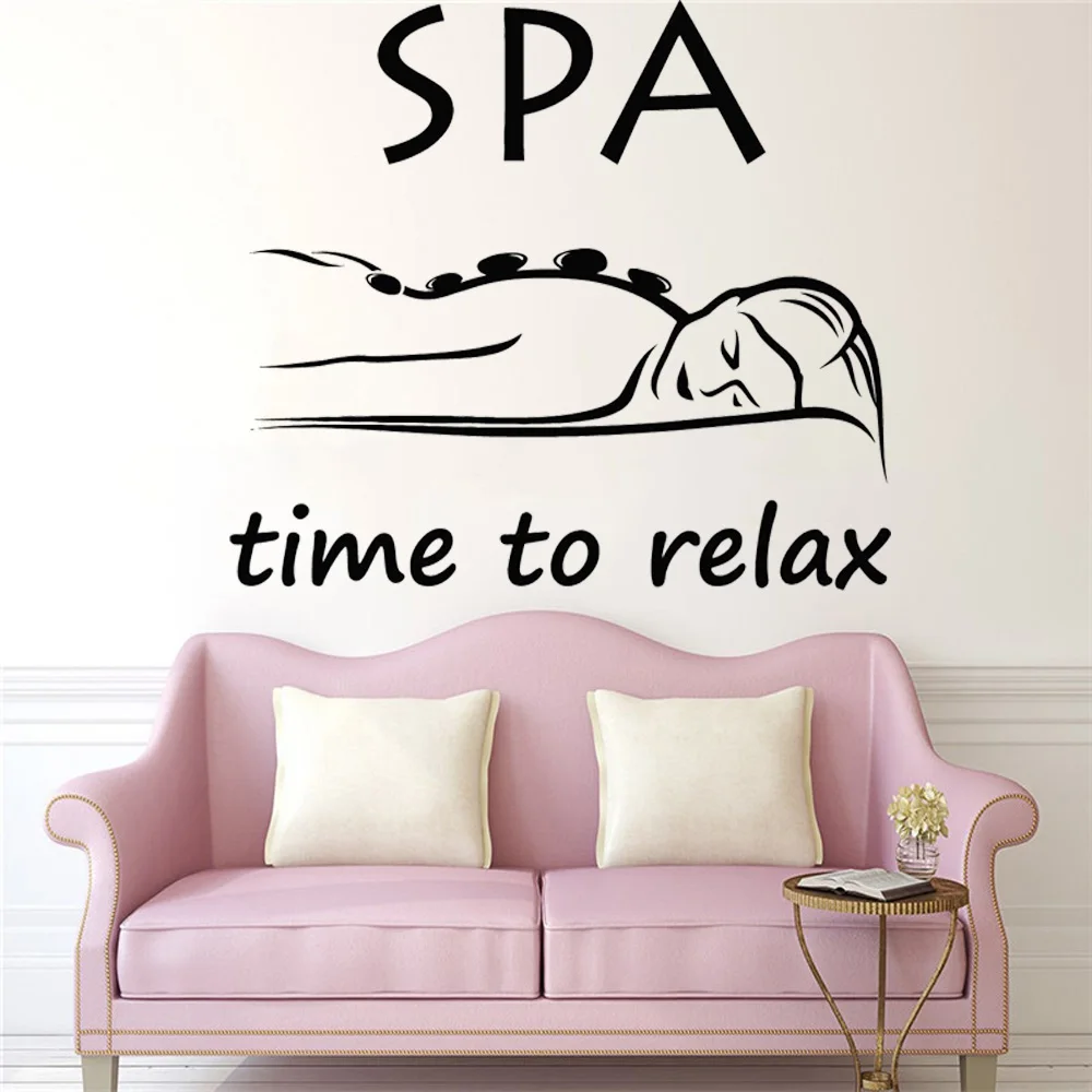 

MassageVinyl Wand Aufkleber Spa Salon Zitat Frau Schönheit Shop Zimmer Sagen Kunst Tapete Dekoration3531