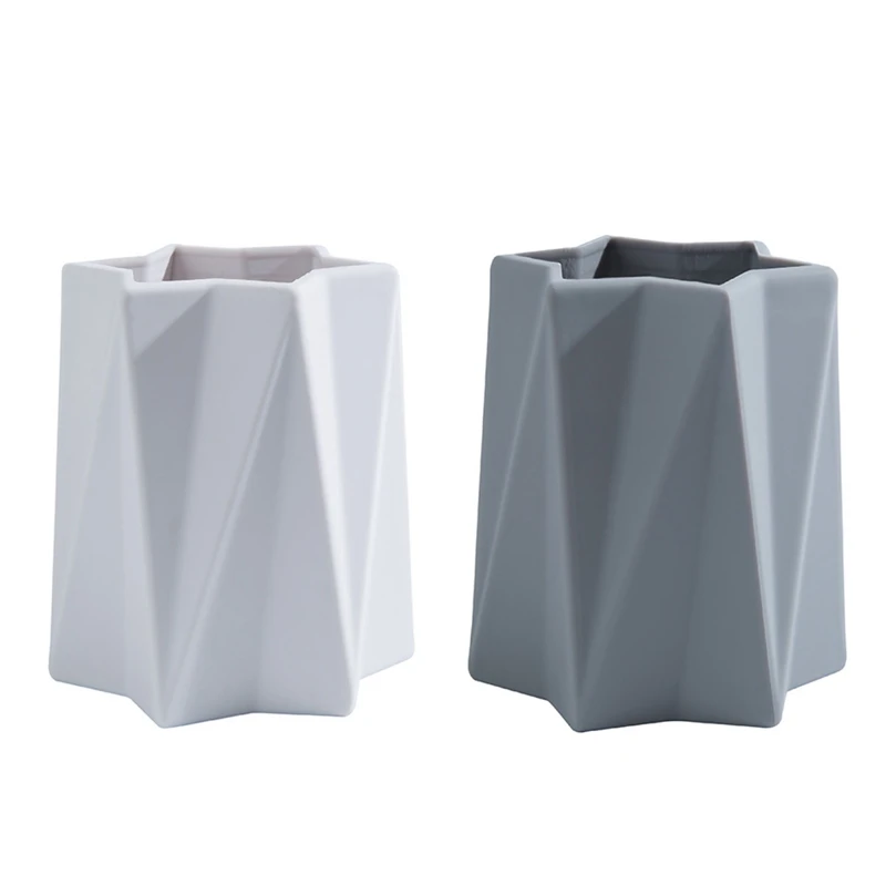 

Creative Diamond-Shaped Silicone Pen Holder Office Supplies Student Desktop Storage Organizing Supplies Simple