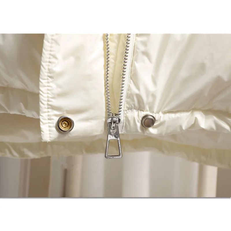 

Trendy brand fashion bright face Down jacket Vest Women 2021 Winter New style with waist bag thick Korean duck down vest Women