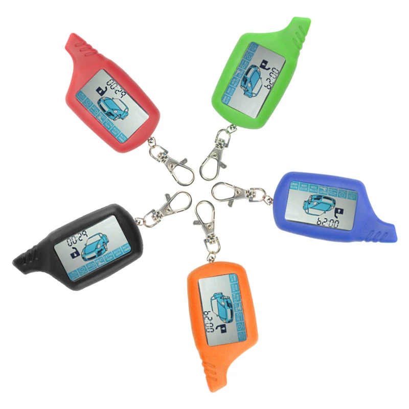 B9 LCD Remote Control Keychain for two way Car Alarm System vehicle Security kit Twage Starline Key Chain Fob Engine Start | Автомобили и