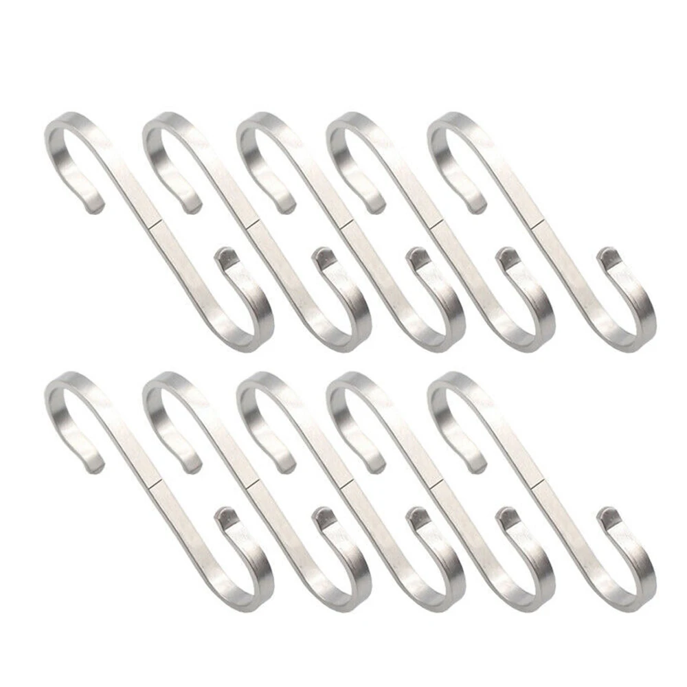 10 шт. s образные крючки кухонные подвесные вешалки держатели для хранения