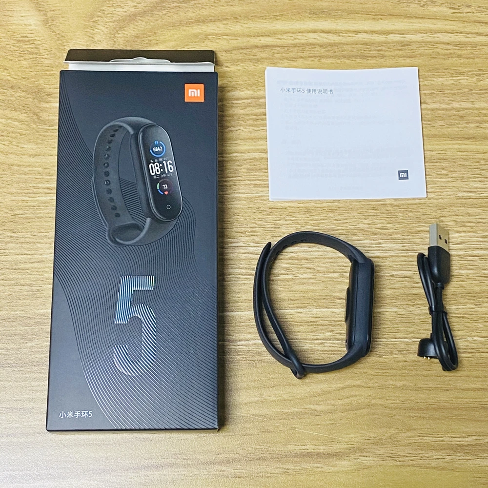 Спортивный Браслет Xiaomi Mi Band 5 фитнес трекер с пульсометром совместим AMOLED экраном