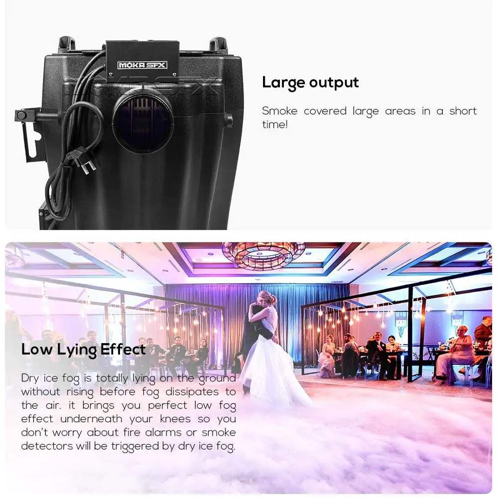 Генератор сухого льда MOKA SFX высокой мощности 6000 Вт | Освещение