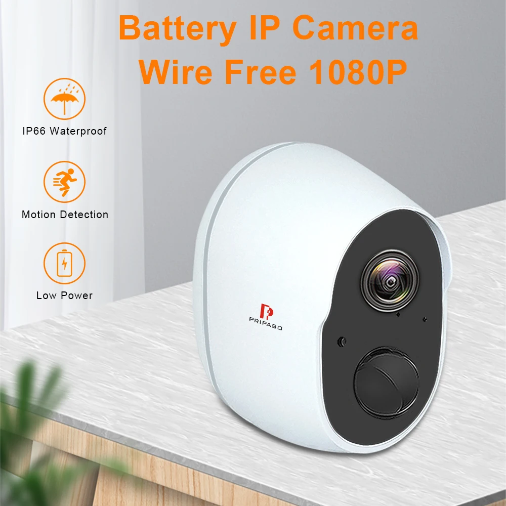 

Low Power Mini Battery Camera Outdoor Wifi IP Camera 1080P PIR Motion Detect Wireless Security CCTV Camera Cloud Storage