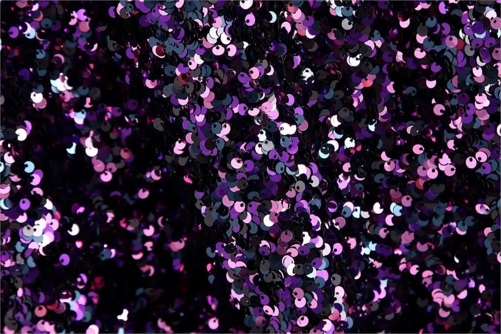 Новое Фиолетовое Женское платье с коротким рукавом блестками прямое