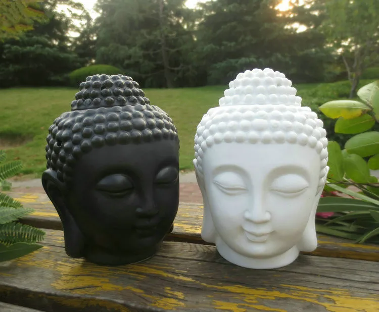 Голова Будды ароматическое масло горелка Керамическая Лампа для ароматерапии