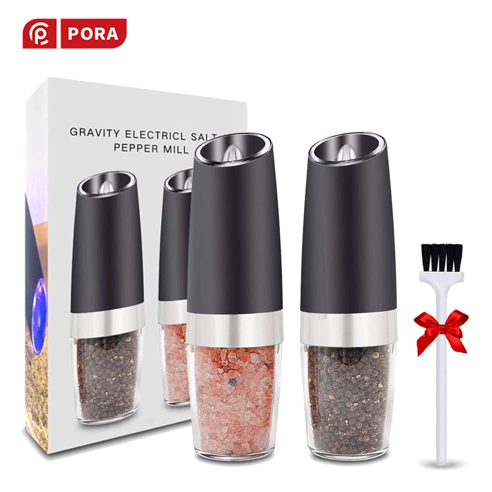 Гравитационный Электрический перец мельница на батарейках автоматическая для