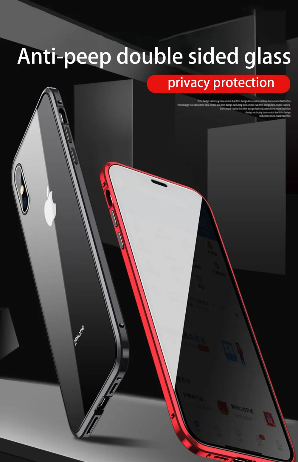 Магнитный чехол 360 градусов для IPhone X XS MAX 7 6 6splus 8 PLUS, двухсторонний, полный ударопрочный защитный прозрачный чехол