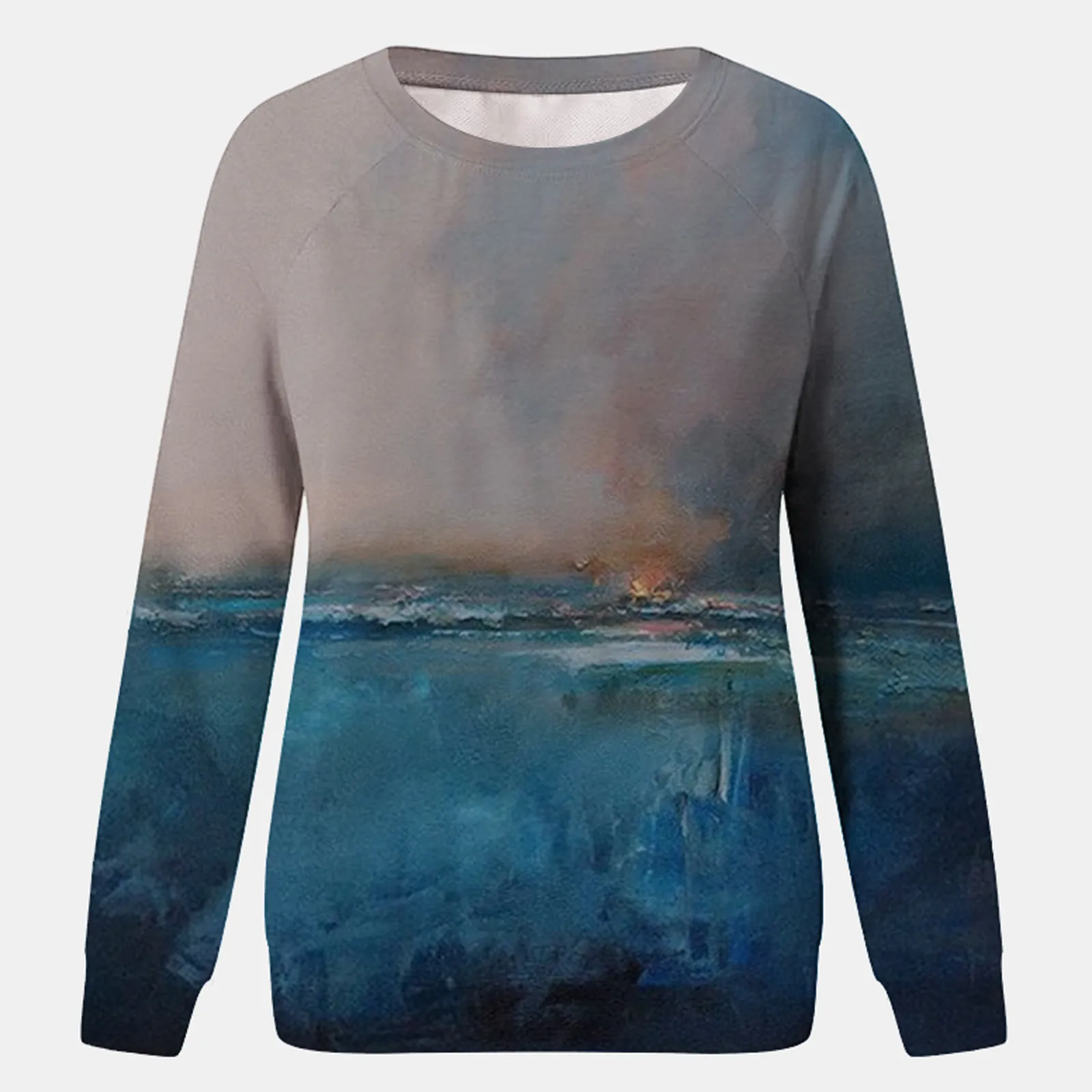 

Aesthetic Hoodies Women Clothes Women Plus Size Landscape Printed Pullover Long Sleeve Sweatshirt Tops sudaderas mujer 2020 #921