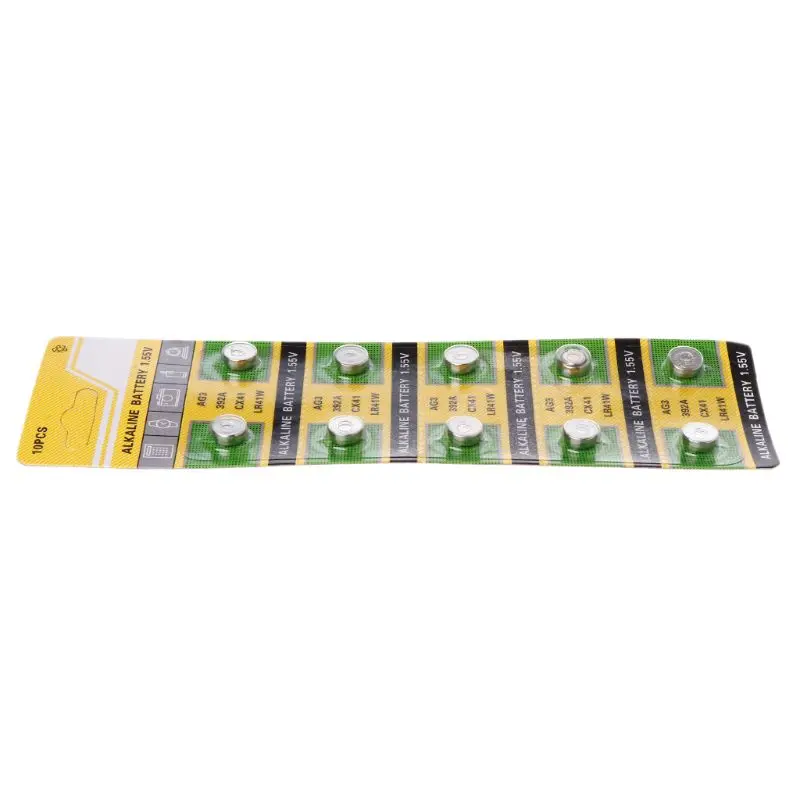 Щелочная батарейка AG3 1 55 в кнопочные батарейки SR41 192 L736 384 SR41SW CX41 LR41 392 цепь лампы