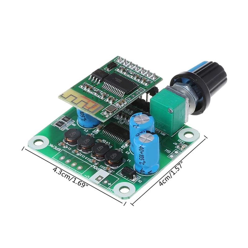 2PACK Audio Power Amplifier Board 15W+15W Bluetooth 4.2 TPA3110 Digital Stereo Module | Электроника