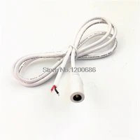 1m 22awg 0 3mm2 white female dc 2 1mm x 5 5mm wire power pigtails socket wire harness for cctv security camera