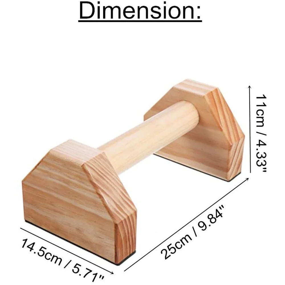 1 пара гимнастическая подставка для рук деревянный фитнес-тренажер