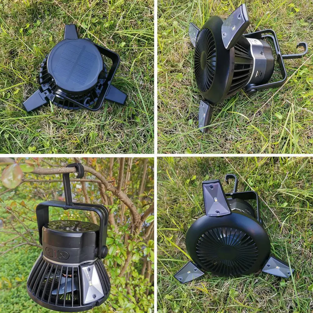 Портативное зарядное устройство на солнечной батарее для кемпинга светодиодное