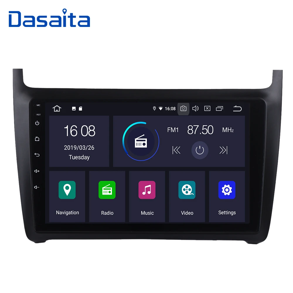 Автомобильный мультимедийный комплект Dasaita 9 &quotсенсорный экран Android 0 радио GPS для