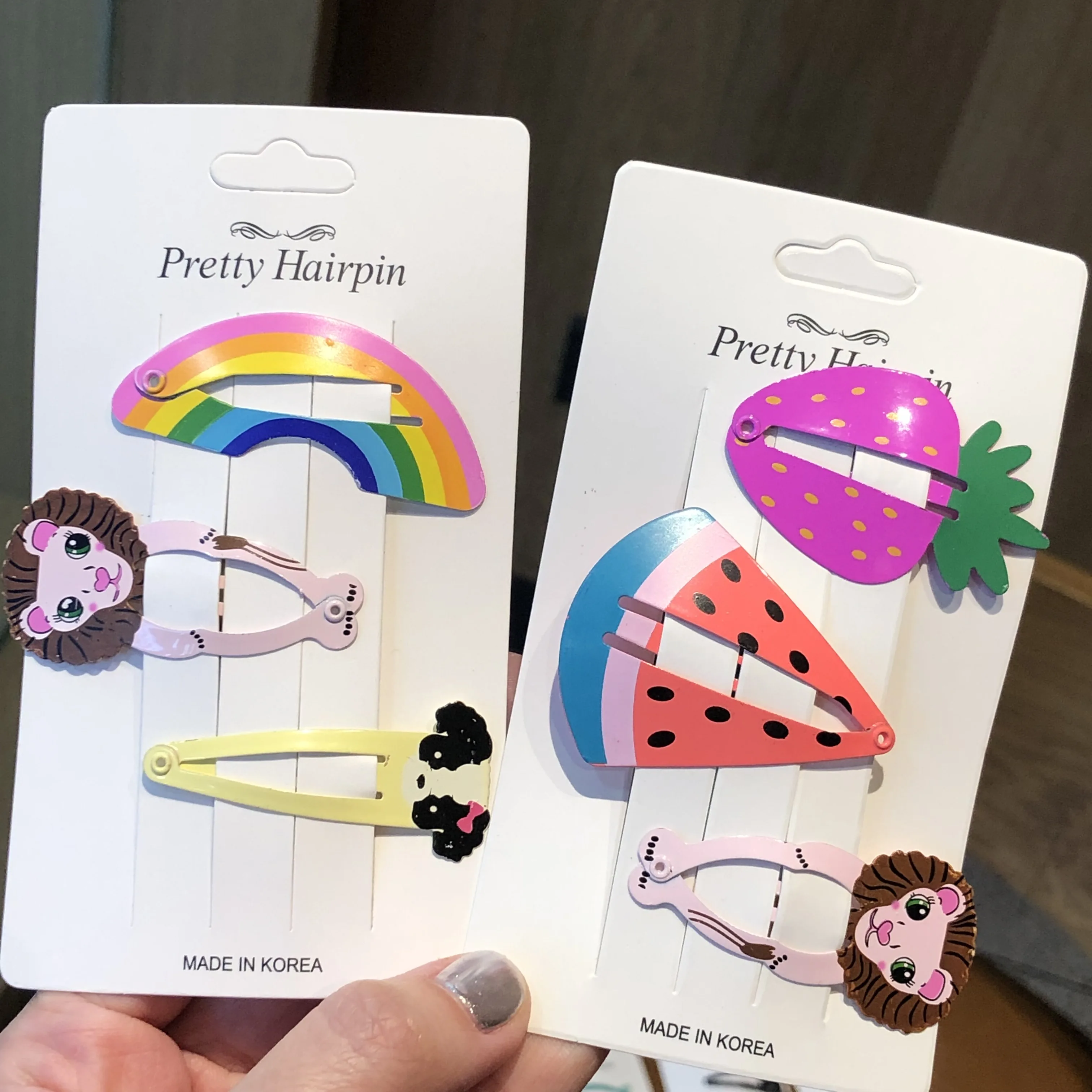 3 шт./компл. мультфильм головной убор металлический Шпильки новый дизайн Заколки