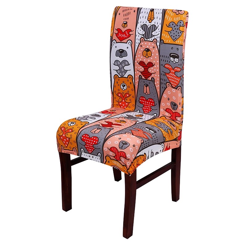 Чехол накладка для стула с принтом в виде бабочки|Чехлы на стулья| |