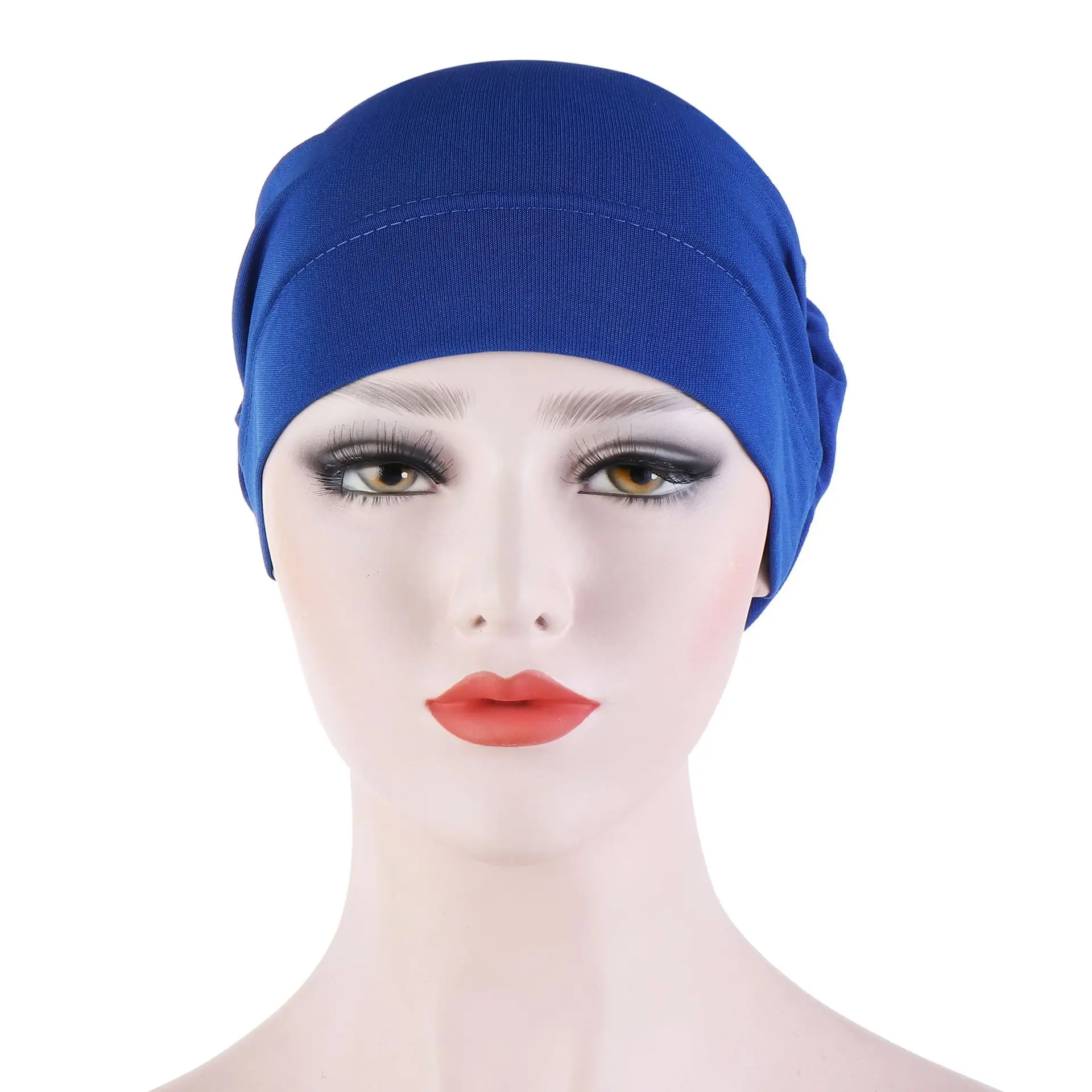 Multicolor Linen Inner Caps for Hijab Solid Cotton Muslim Turban Bonnet Ready To Wear Wrap Head Hijabs Cap Islamic Accessories |