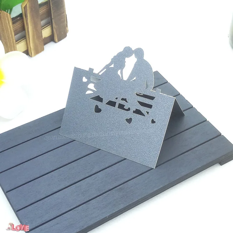 100 шт. открытые Свадебные настольные визитницы романтический свадебный Декор