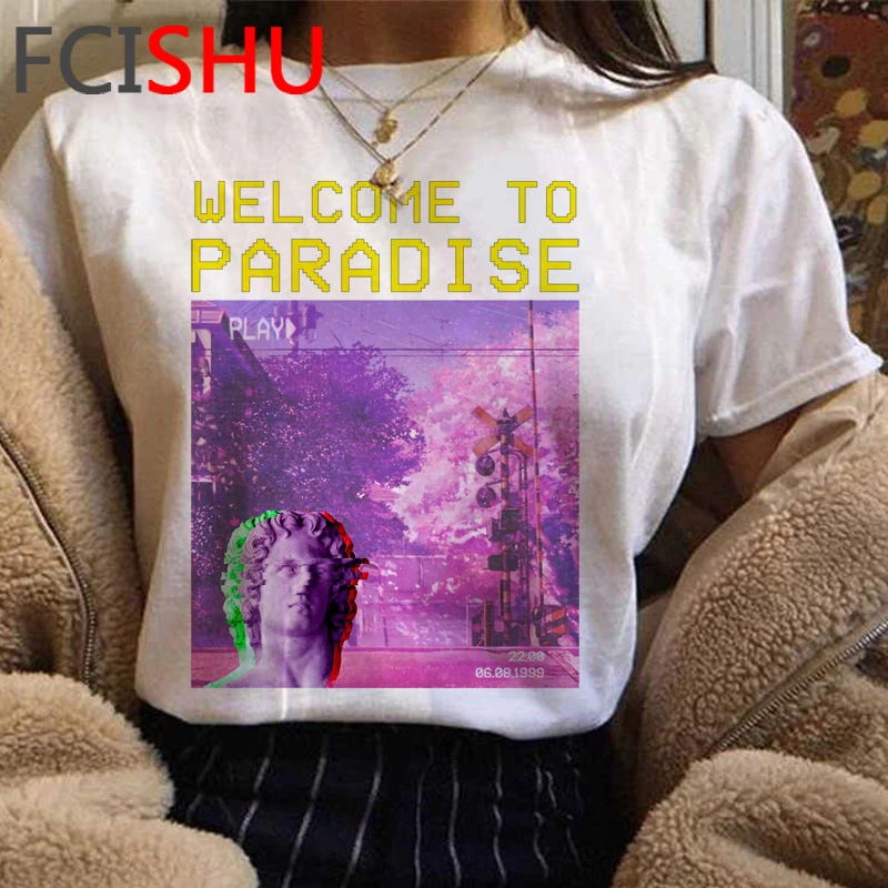 Эстетика Vaporwave с забавным мультипликационным принтом Футболка для мужчин