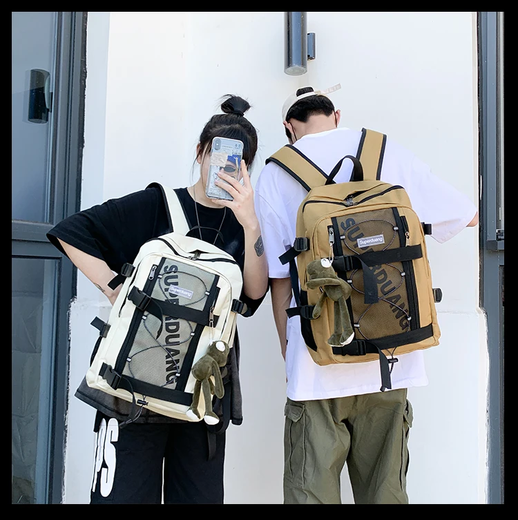 

YTX1075 Men's and women's fashion trend ins high school college students junior high school students backpack