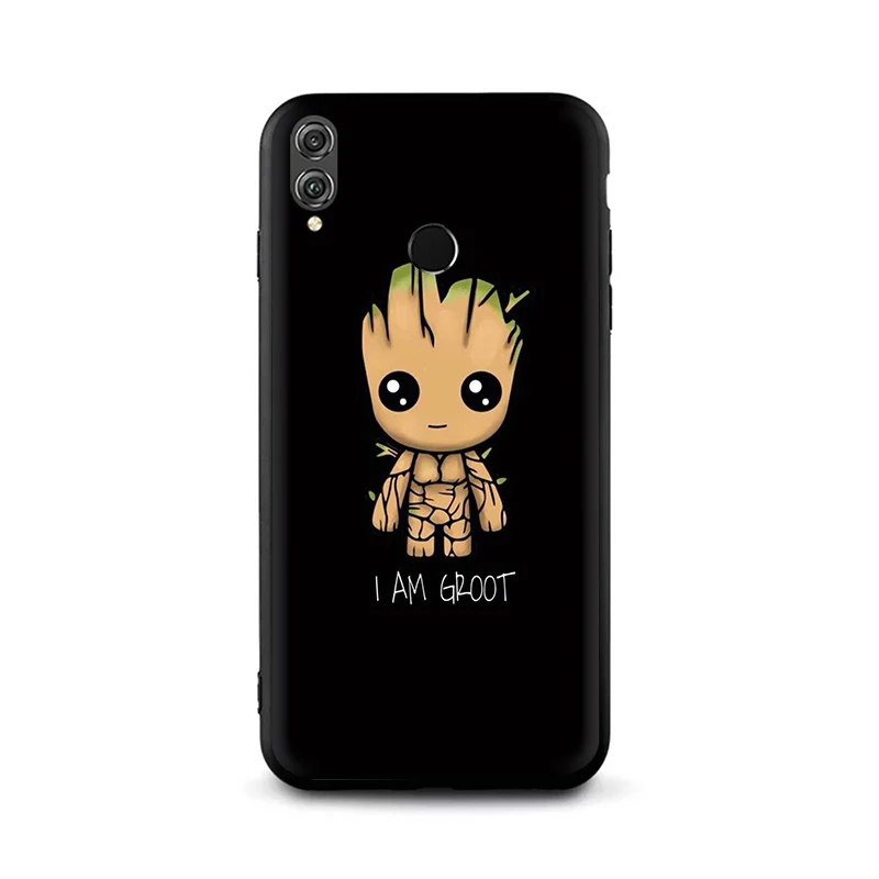 B5 EWAU Marvel милый мультфильм Грут силиконовый чехол для телефона для Huawei Honor 6a 7A Pro 7C 7X8X8 9 Note 10 Lite view 20 9X Pro - Цвет: B5