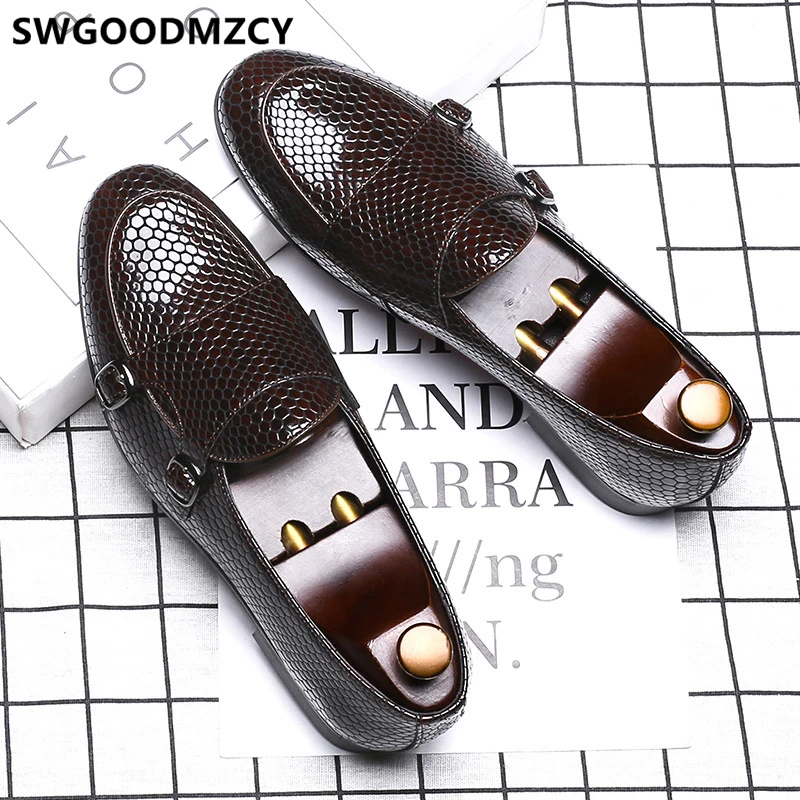 Туфли мужские классические на двойной ремешке Классические Формальные туфли