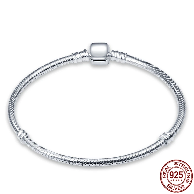 

Hot Classic Series 100% 925Sterling Silver Bracelet For Suitable For Ladies' Original Beads&Charms Women Fashion Jewelry Gift