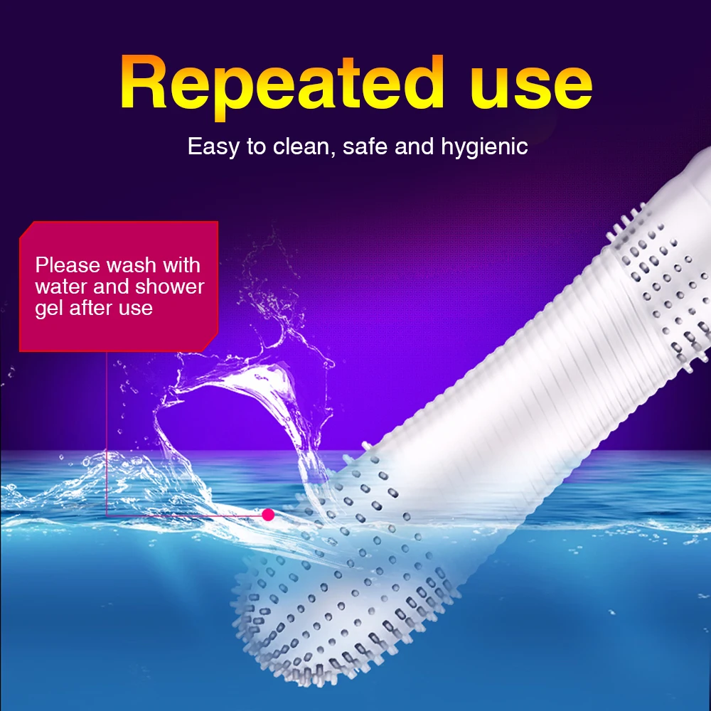 Презервативы для увеличения пениса многоразовые силиконовые презервативы с