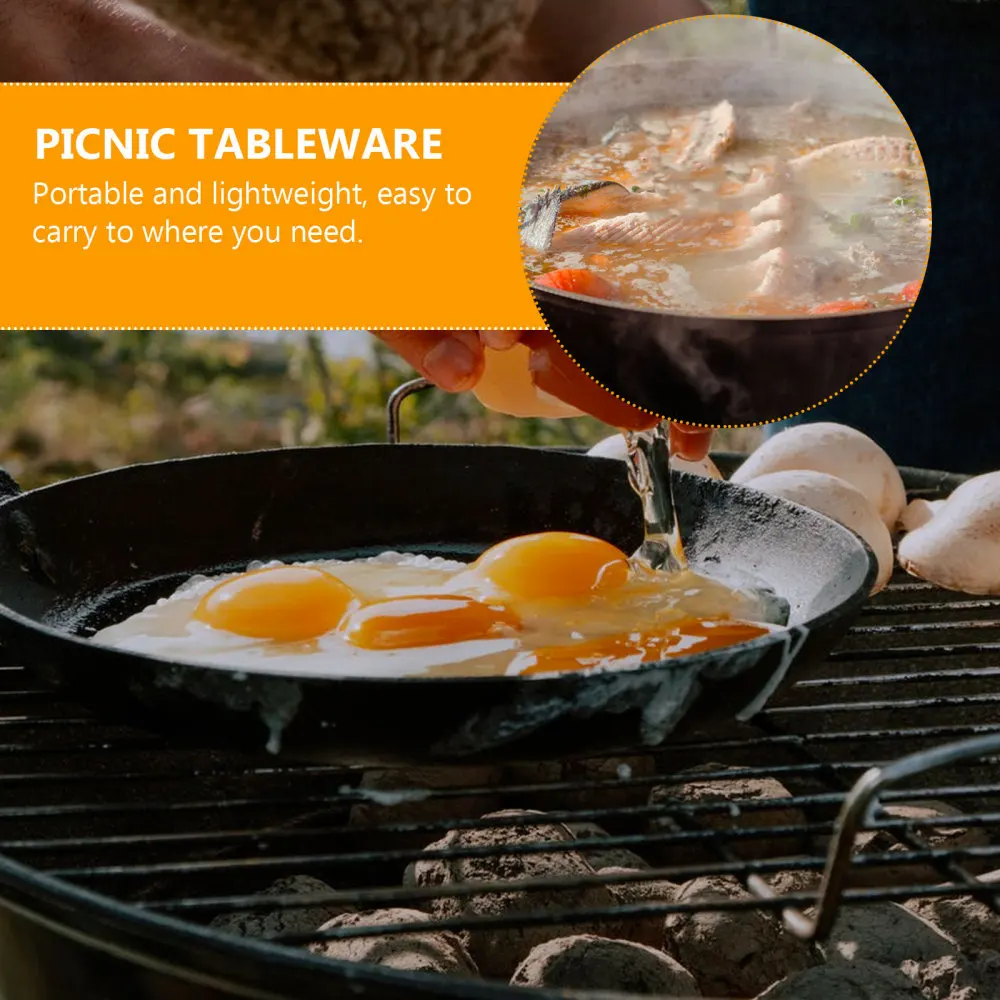 

1 set of Camping Hiking Cookware Picnic Cookware Tableware Outdoor Pot Stove