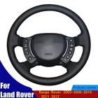 DIY чехол рулевого колеса автомобиля нескользящей подошве; Цвета: черный, искусственной кожи типом PU для Land Rover Range Rover 2003-2005-2010 2011 2012