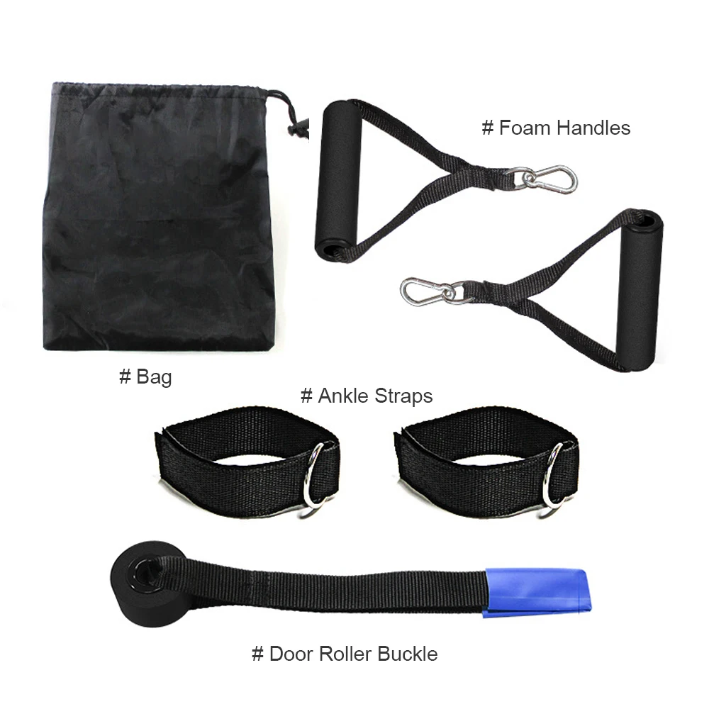 Набор резинок сопротивления для упражнений с дверными якорями ног ремешки на