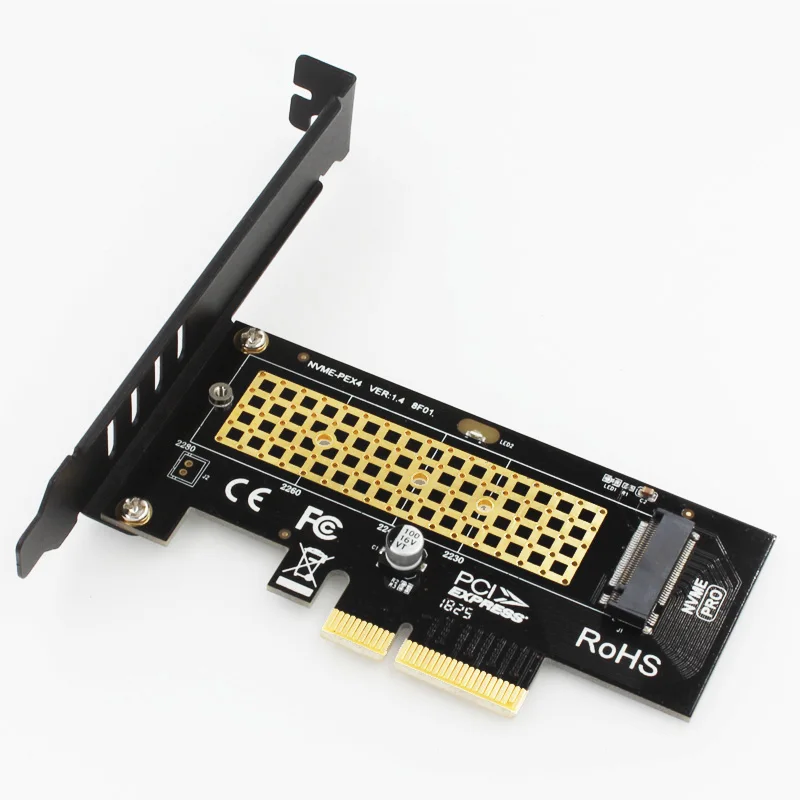 HFY SK4 M.2 SSD NVME PCIE X4 X8 X16 M Key Expansion Adapter Card 3.0 GEN3 Full Speed | Компьютеры и офис