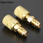 Адаптер хладагента R410a, 2 шт., латунный, штекер 14 на гнездо 516, поворотный адаптер SAE для мини-сплит R410A, прямой адаптер системы ОВКВ