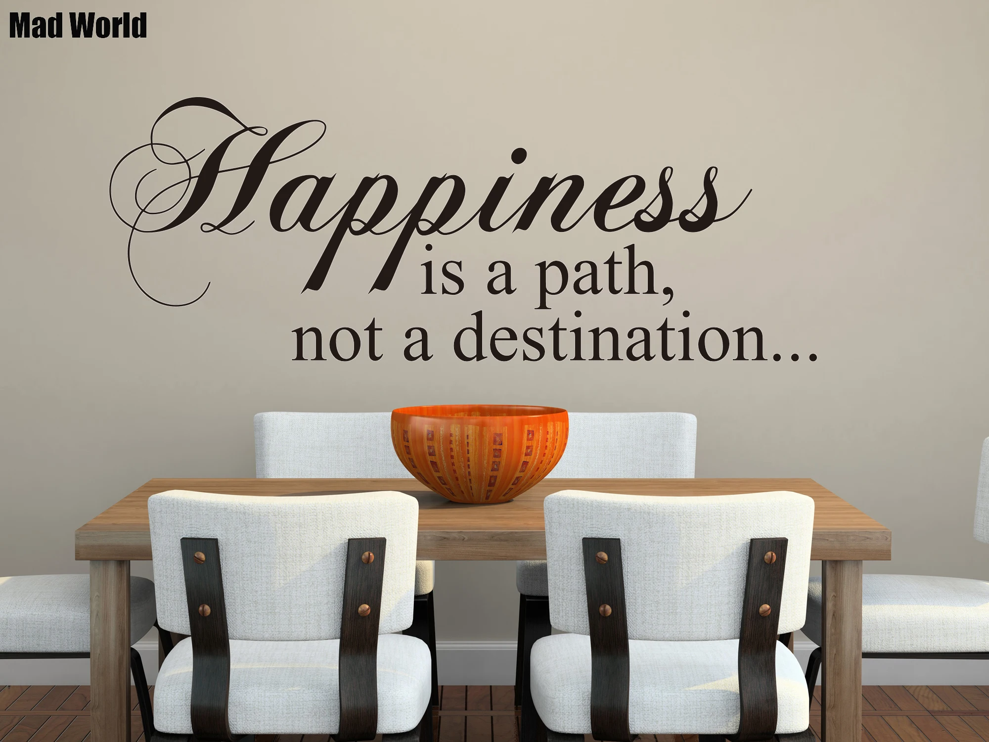 

Безумный мир-не упустите возможность пути не место назначения Wall Art Наклейки на стены DIY украшения дома Съемный Декор наклейки на стену