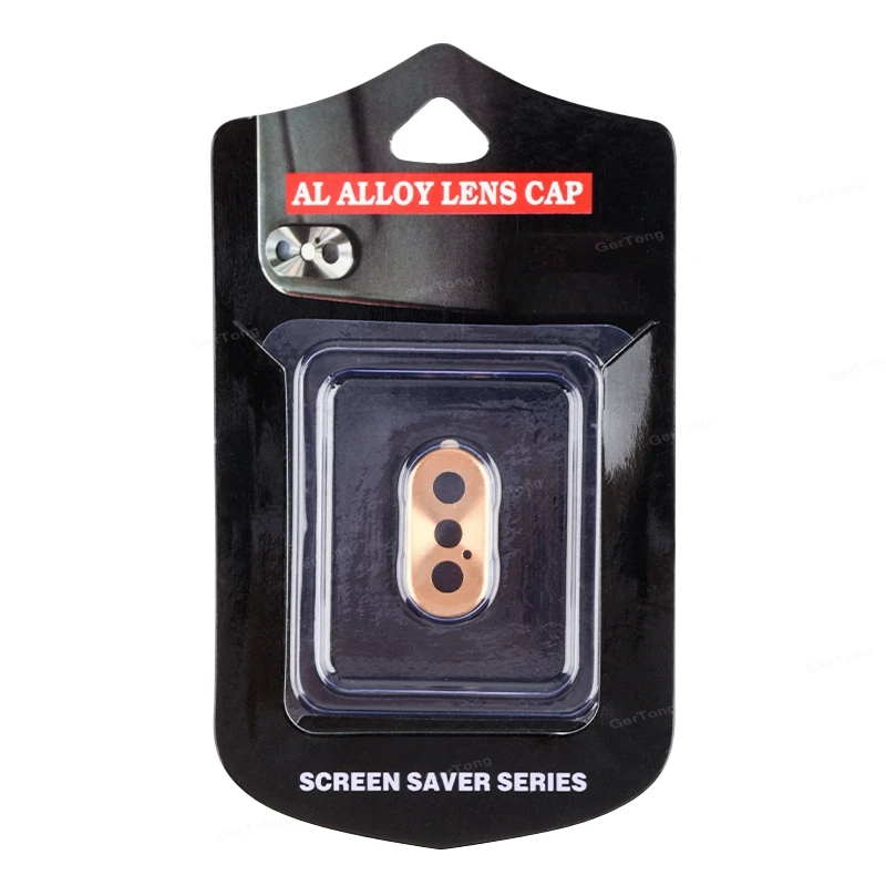 Защитный чехол для камеры с объективом для iPhone X 7 8 Plus XS Max XR с покрытием кольца из алюминия