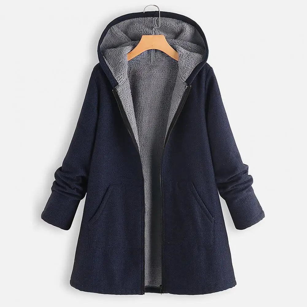 

Coat Jacket Practical Oversized Winter Plush Coat Jacket Pocket Jacket