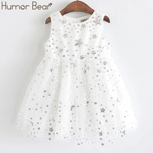 Humor bear-vestido de verano para niñas...