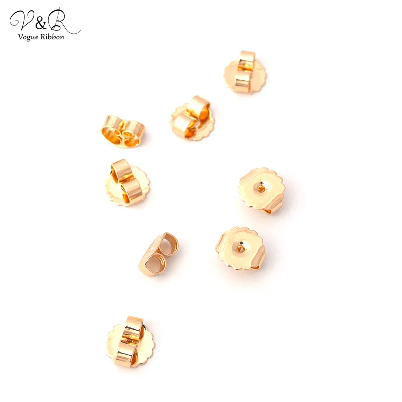 

Diy Finding Materials Gold Plated Butterfly Earring Closure Stopper For Earring Diy Handmade Jewelry Making Findings Components