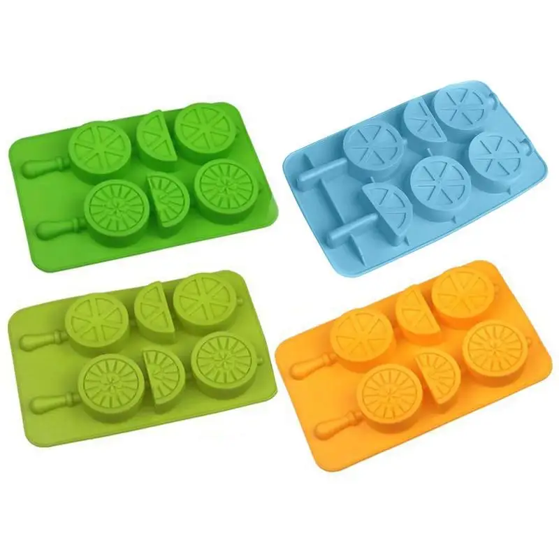 

Lemon Ice Silicone Box Tray PP Mold Creative Personality Ice Popsicle Ice Cream Mold Bar Accessories Chocolate Mold Ice Cube Ma