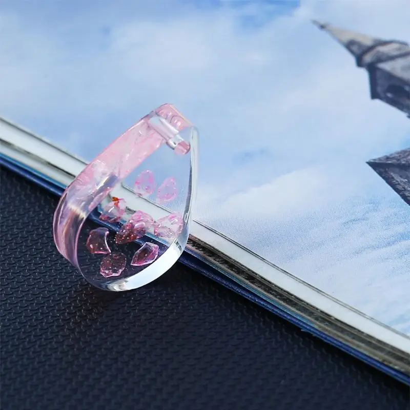 

Crystal Epoxy Necklace Pendant Silicone Mold DIY Handmade Ornament Water Drop Square Ellipse Irregular Jewelry UV Resin Molds