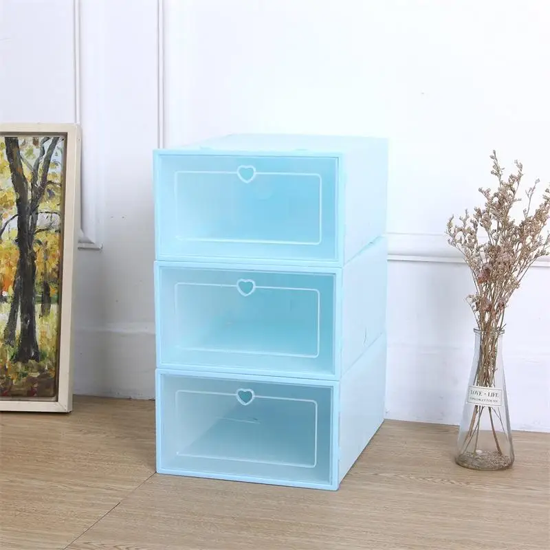 

Пластиковая Складная коробка для обуви, прозрачная Пылезащитная коробка для обуви для спорта, бытовой раскладной ящик для обуви 33*24*14 см