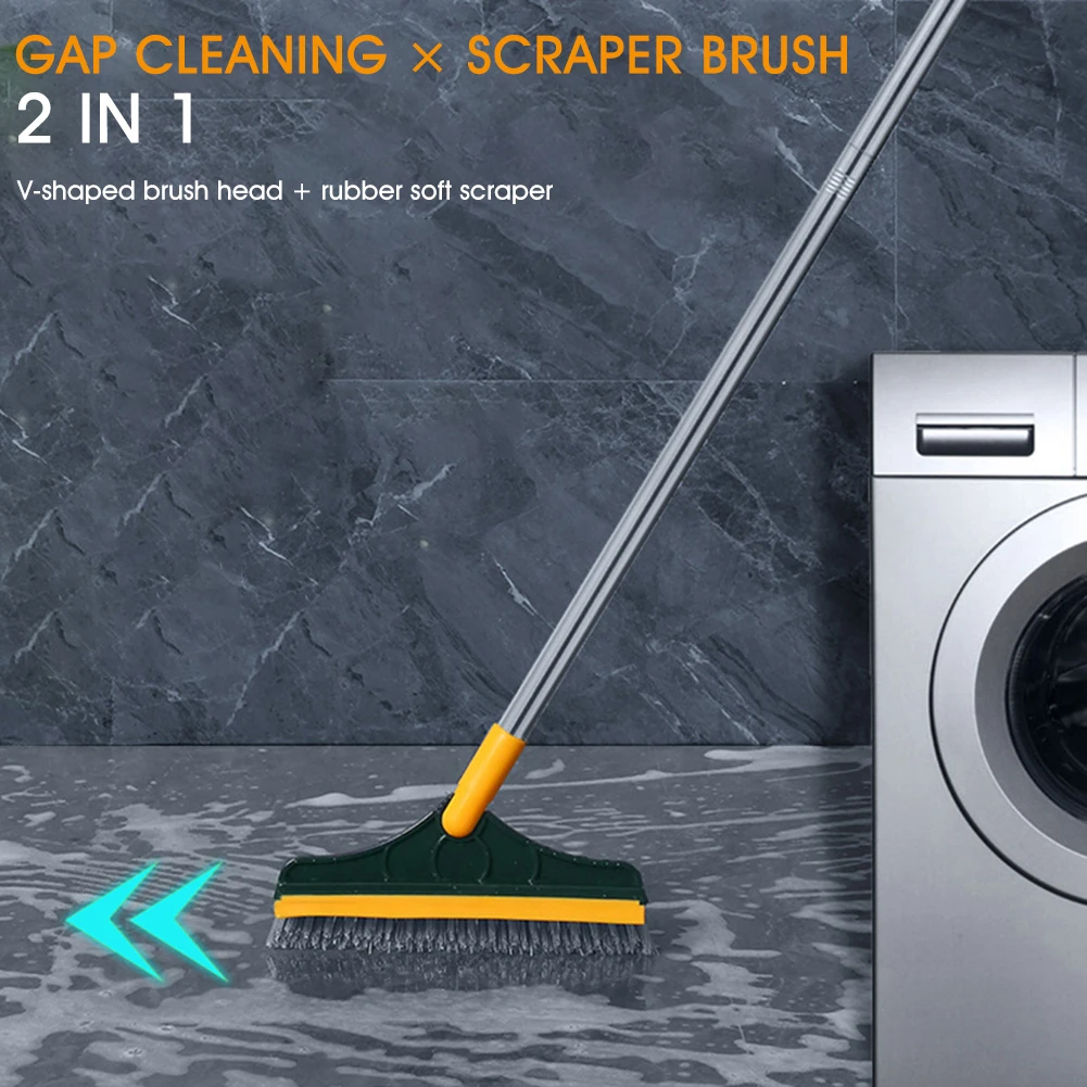 

V Head Cleaning Brush Tough Grime Swivel Design Cleans Shower Tile Kitchen Bathroom Glass Outdoor Concrete Twist-on Attachment