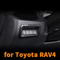 car headlight adjustment frame for toyota rav4 rav 4 2020 2021 headlight switch cover carbon fiber modification car accessories