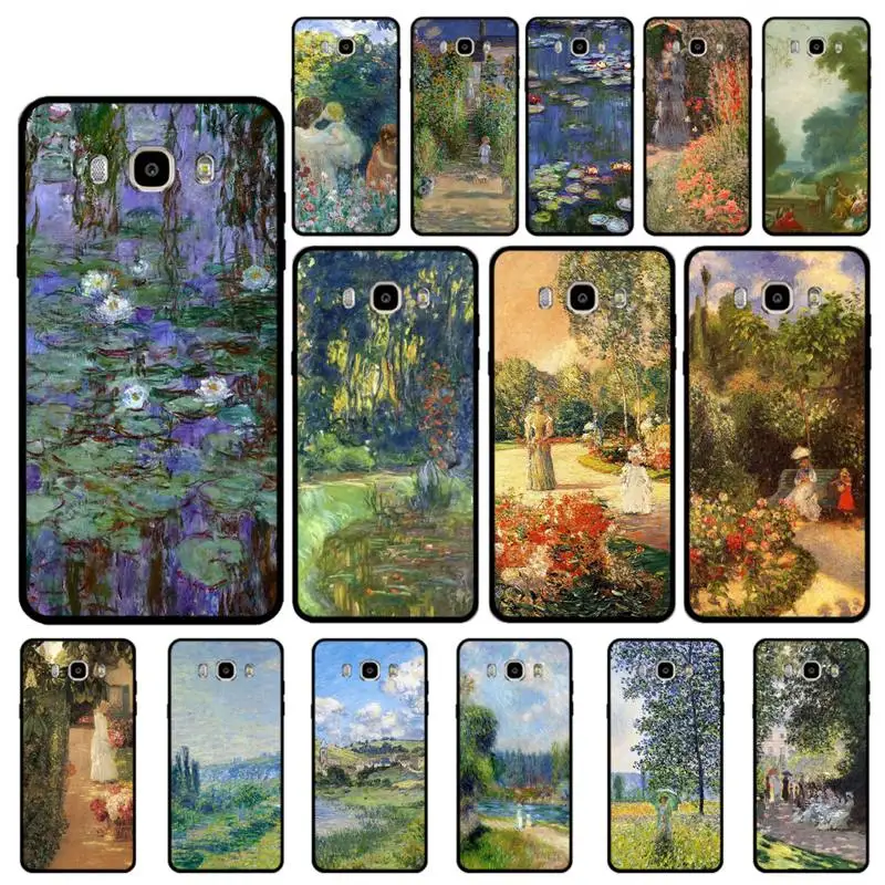 

Babaite Hot Claude Monet Garden Lotus Bridge Phone Case for Samsung J 4 5 6 7 8 prime plus 2018 2017 2016 J7 core