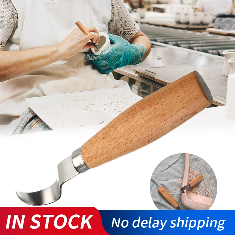 Ложка разделочный Ножи на дереве DIY ручной сплошные буровые инструменты для