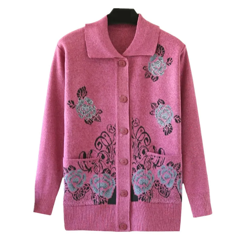 Вязаные весенне осенние свитера UHYTGF Женские базовые пальто модные кардиганы с