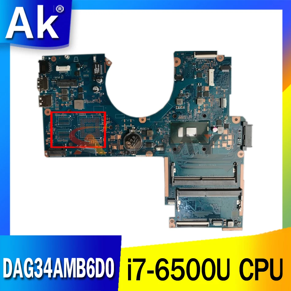 Материнская плата для ноутбука HP PAVILION 15-AU 15T-AU 856223-601 856223-501 G34A DAG34AMB6D0 | Компьютеры и