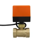 NPT-2-ходовой Электрический шаровой клапан 12 34 1-14 дюйма, моторизованный шаровой клапан, 3 провода, 110 В